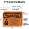 Signmission Carbon Dioxide Gas Discharge With Symbol OSHA Warning Sign, Vinyl Decal, 5in W x 3.5in L, 2PK OS-2PACK-WS-D-35-L-11997 - alternate 6